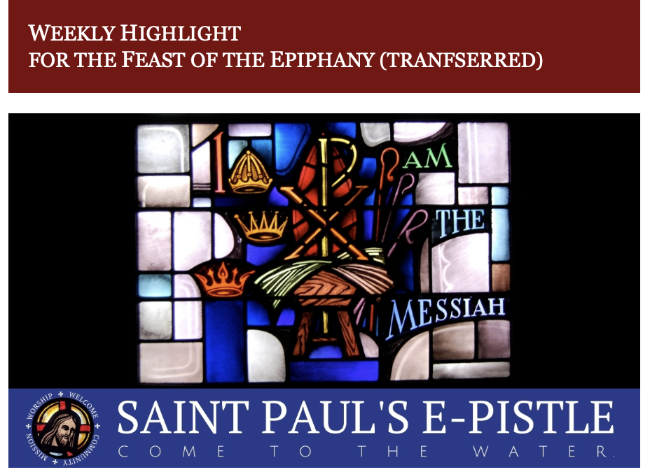 E-pistle for Sunday 19 Jan 2025